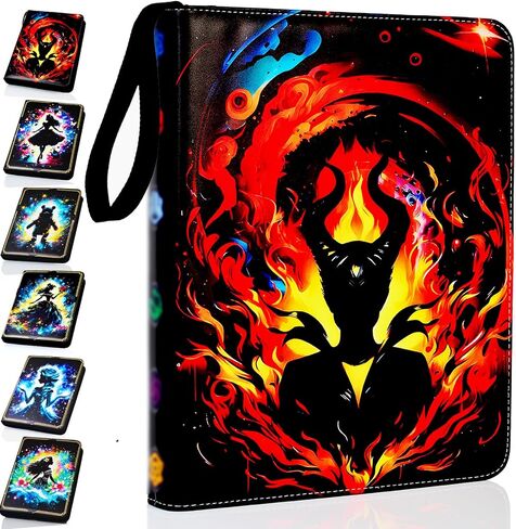 Binder Compatible with Lorcana Cards 990 Pockets Collectible Card Holder for Sports Cards and other TCG Trading Cards with 55 Sleeves(LOR-2) in Saudi Arabia