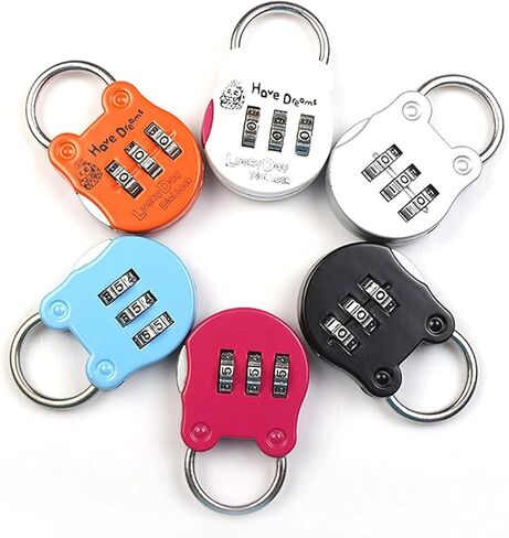 قفل مجموعة أزرق سماوي مكون من 3 أرقام لخزانة صالة الألعاب الرياضية المدرسية. حقيبة، غرفة تخزين، سياج، أقفال مجمعة قابلة لإعادة الضبط in Kuwait