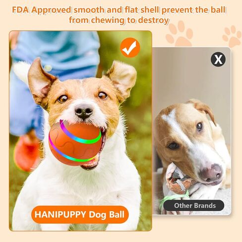 Interactive Dog Ball Toy, Smart Tennis Pets Chew Toys, Electric Launcher Durable Automatic Rolling Balls for Dogs, Cat, Bouncing Busy Ball for Small&Large Pet (Pink Automatic) in Saudi Arabia