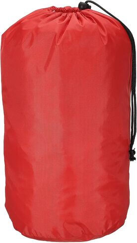 PATIKIL Stuff Sack, 9 x 16 Inch Waterproof Outdoor Storage Sack Portable Drawstring Dust Flap Bag for Camping, Yellow in Kuwait