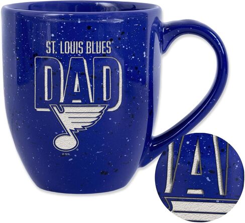 Rico Industries NHL Hockey Dallas Stars Dad Alternate 16 oz Team Color Laser Engraved Speckled Ceramic Coffee Mug in Saudi Arabia