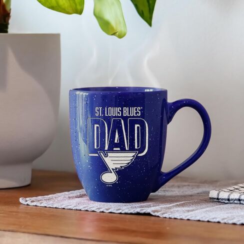 Rico Industries NHL Hockey Dallas Stars Dad Alternate 16 oz Team Color Laser Engraved Speckled Ceramic Coffee Mug in Saudi Arabia