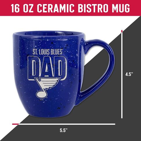 Rico Industries NHL Hockey Dallas Stars Dad Alternate 16 oz Team Color Laser Engraved Speckled Ceramic Coffee Mug in Saudi Arabia