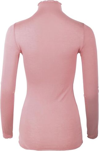 Women's Mock Neck See Through Layering Top Shirts in Saudi Arabia