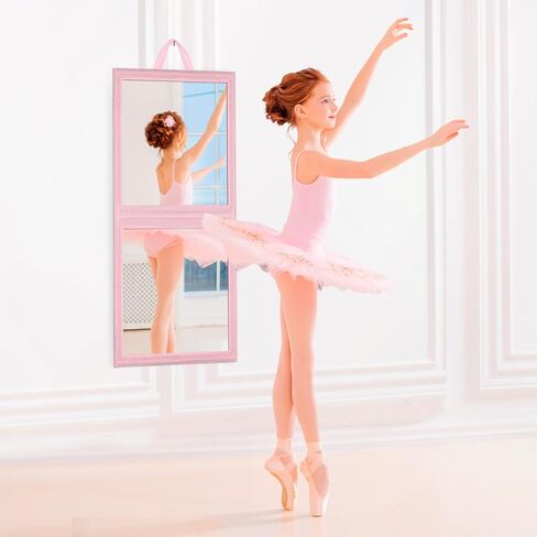 YLOLUL مرآة معلقة خلف الكواليس قابلة للطي مقاس 26 × 12 بوصة مرآة تعليق قابلة للطي لحقيبة الرقص ومرآة الرقص والراقصين والفنانين التجميليين ومناسبات السبا المنزلية in Kuwait