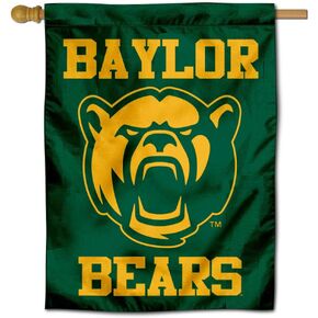 College Flags & Banners Co. Baylor Bears New Bear Head Double Sided House Flag