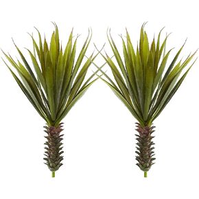 Nearly Natural Spiky Agave Succulent Plant (Set of 2)