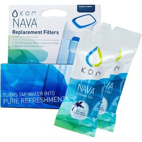 KOR Nava BPA Free Clear Reusable Water Bottle I 650mL I 22 Oz I Filter Straw I Eco-Friendly I Leak Proof I One Click OpenI For Everyday Use and Travel I Dishwasher Safe.