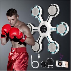 New Intelligent-Professional Music Boxing Machine,Large Size Intelligent Bluetooth Wall-Mounted Boxing Equipment, Boxing mat Exercise Machine, Suitable for Adults and Children