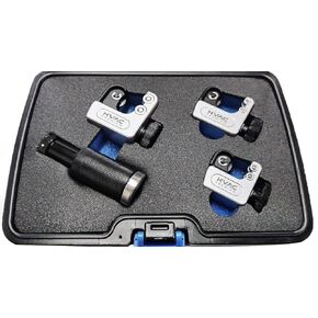 HVAC Premium Heavy Duty Universal Adjustable Tube Cutter Set for Cutting - Copper, Steel, Aluminum (1/8" - 5/8") (3/16" - 1", 1/4") (1-1/4")