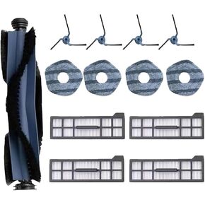 Accessories for Eufy X10 Pro Omni: Replacement Parts Compatible with Eufy X10 Pro Omni Robtic Vacuum Cleaner Main Brush Side Brush Hepa Filter Mop Pads Spare Parts Attachments