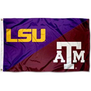 College Flags & Banners Co. Split LSU House Flag