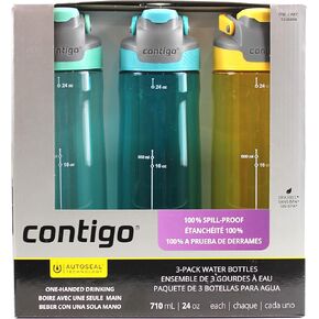 Contigo AutoSeal 2-Pack Waterbottles (Green, Blue, Yellow) in Kuwait