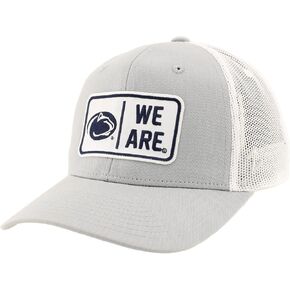 ZHATS Standard NCAA Officially Licensed Snapback Hat Big Rig Patch Gray White Defer, Grey, One Size