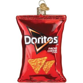 Old World Christmas Doritos Nacho Cheese Chips Glass Blown Ornament for Christmas Tree