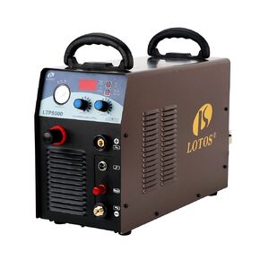 Lotos LTP8000 80 A Plasma Cutter with Pilot ARC Metal Cutter, 1 inch Clean Cut, Brown
