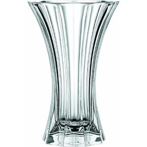 مجموعة Nachtmann Saphir، مزهرية كريستال، 11.8 بوصة، مزهرية زجاجية مزخرفة للزهور وديكور المنزل والقطع المركزية، تمثل هدية زفاف رائعة أو هدية الانتقال لمنزل جديد، شفافة in Kuwait