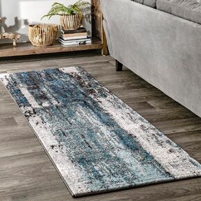 nuLOOM Haydee Glacial Abstract Area Rug, 8x10, Blue in Kuwait