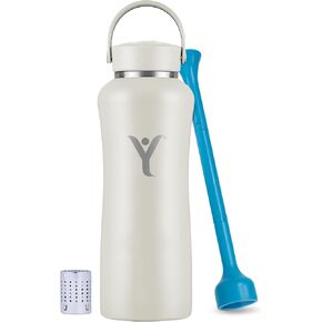 DYLN Hydrogen Alkaline Water Bottle | Creates Hydrogen Water | Increases pH up to 9 | Natural Mineral Diffuser to Improve Taste | Vacuum Insulated Stainless Steel | Keeps Cold for 24 Hours