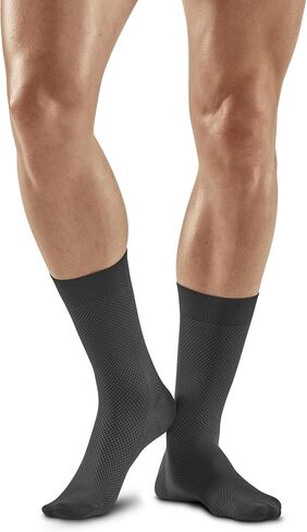 CEP Men’s Allday Mid-Cut Compression Wool Socks - Business, Dress, Travel Crew Cut Socks in Saudi Arabia