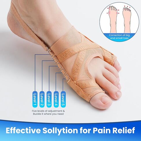 Bunion Corrector for Women and Men,Union Relief Protector Guards for the Thumb and Little Toe,Toe Corrector for Left and Right Foots, 1 Pair (XL) in Kuwait