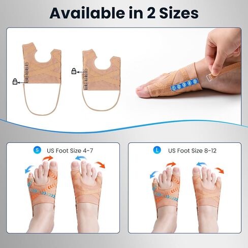 Bunion Corrector for Women and Men,Union Relief Protector Guards for the Thumb and Little Toe,Toe Corrector for Left and Right Foots, 1 Pair (XL) in Kuwait