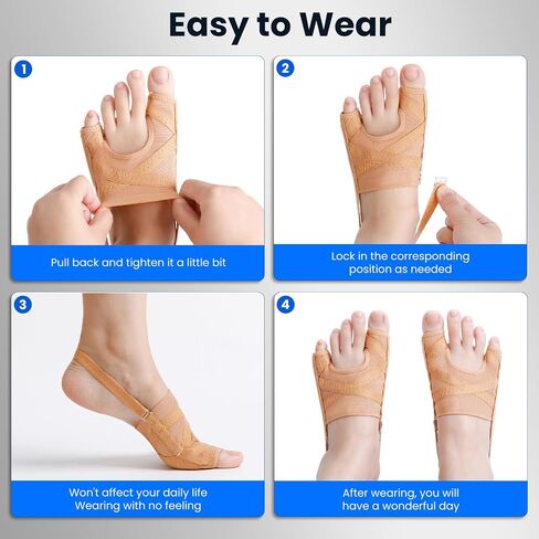 Bunion Corrector for Women and Men,Union Relief Protector Guards for the Thumb and Little Toe,Toe Corrector for Left and Right Foots, 1 Pair (XL) in Kuwait