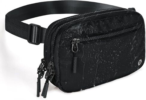 BALEAF Belt Bag Women Fanny Packs Crossbody Fashion Waist Pack Waterproof Adjustable Strap 2L Black in Saudi Arabia
