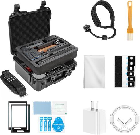 Hard Case Compatible with Insta360 X4 - Insta 360 Premium Accessories Compact Hard Shell Carrying Case Waterproof Protector Portable for Travel or Storage for X4 X3 ONE X2, Black in Saudi Arabia