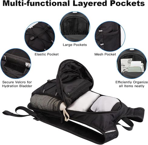 JOYHILL TPU Hydration Bladder,1.5L 2L 3L Water Bladder for Hiking Backpack BPA Free Leak Proof Hydration Pack in Saudi Arabia