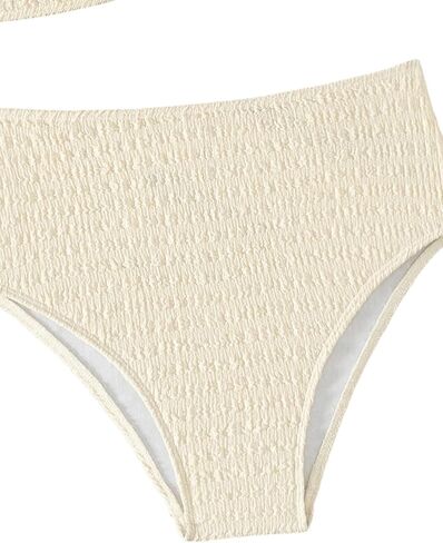 Milumia Women's 2 Piece High Waisted Bikini Sets Ring Linked V Neck Tummy Control Swimsuits in Saudi Arabia