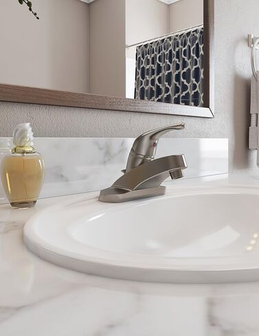 Middleton 4 in. Centerset 1-Handle Bathroom Faucet in Satin Nickel in Saudi Arabia