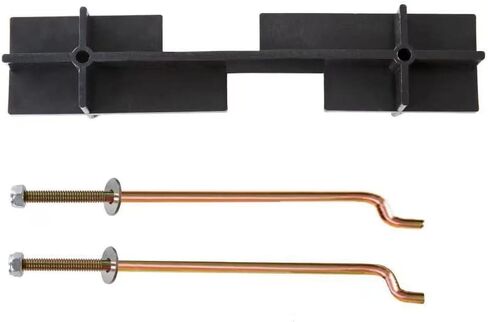 Golf Cart Battery Hold Down Plate and Rods Kit with Nuts for EZGO TXT 1994 up 36 Volt Electric Golf Cart, Replace OEM 70045G01, 70045-G01, 01101G01, 01101-G01 in Saudi Arabia