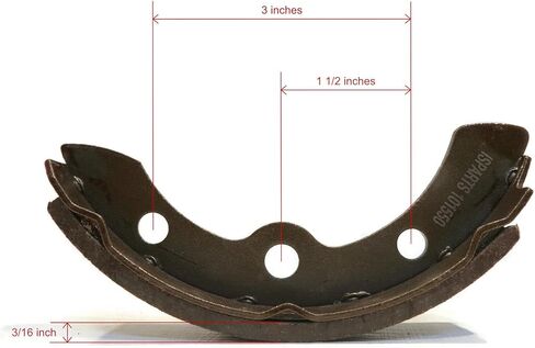 The ROP Shop | Set of 4 Brake Shoes for 1986-1996 E-Z-GO Marathon Gas & Electric Golf Cart in Kuwait