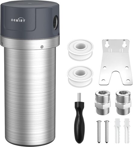 Stainless Steel Whole House Water Filter System, Fits Both 1"and 3/4" Inlet/Outlet – Reduce Sediment, Rust and Grit, Improve Tap Water Taste, Protect Appliances (1 Filter Included) in Saudi Arabia