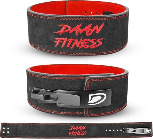 Weightlifting Lever Belt for adults Black 10mm Thick, 4inch wide Lower Back Support Powerlifting Deadlifts and Squats Best Gym Belt for Hardcore Training in Saudi Arabia