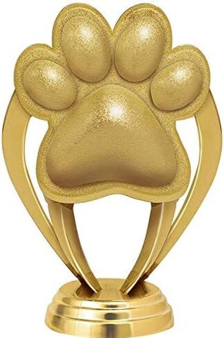 Crown Awards Paw Print Trophy, 14" Gold Cup Paw Print Trophies, Enter Your Own Engraving Prime in Saudi Arabia