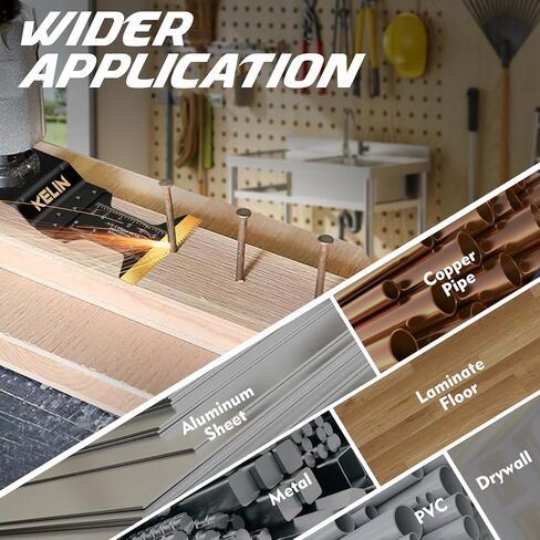 KELIN 3pcs Extra Wide Titanium Oscillating Tool Blades, 65mm Width Universal Multitool Blades for Metal Wood Cutting, Oscillating Saw Blade Fit Dewalt Bosch Milwaukee Ryobi in Saudi Arabia