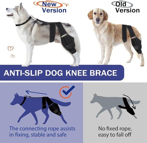 Dog Knee Brace for Torn ACL Hind Leg, Dog Leg Brace for Large and Small Dogs with Hip Dysplasia, CCL, Ligament Injuries or Osteoarthritis, Both Back and Front Legs，X-Large in Saudi Arabia