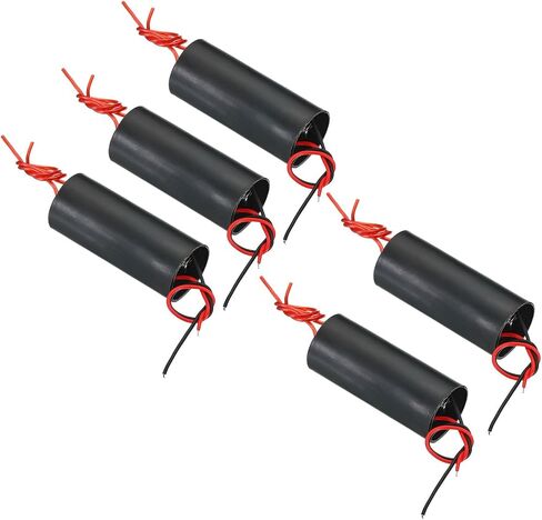 PATIKIL High Voltage Generator, 2 Pcs DC 3-6V 400KV Boosting Step-up Power Supply Module Voltage Transformer for Transform Scientific Experiment, Black in Saudi Arabia