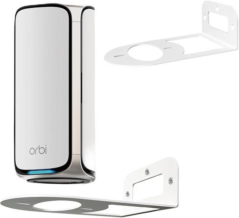 مجموعة تثبيت على الحائط Orbi WiFi 7، دعامة تثبيت على الحائط مصنوعة من المعدن القوي متوافقة مع نماذج Orbi WiFi 7 RBE970 وRBE972S وRBE973S تأتي مع دعامة منظم الكابلات (عبوة واحدة) in Kuwait