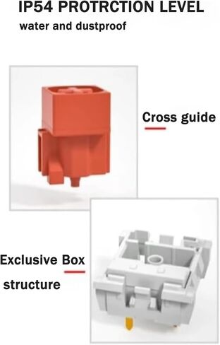 مفاتيح Kailh Box White Pro للوحة المفاتيح الميكانيكية mx، 3 دبابيس سميكة كليكي/استجابة ثابتة/الألعاب/RGB/مفاتيح صوت واضحة (صندوق أبيض Pro 108 قطعة) in Kuwait