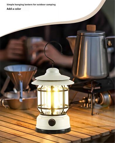 Rechargeable camping lantern,outdoor camping light with USB charging port,Fearless of wind and rain,suitable for camping,garden,courtyard,and lawn use in Saudi Arabia