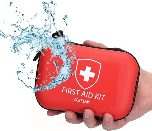Compact Mini Travel First Aid Kit - Waterproof Emergency Medical Supplies for Home, Car, Camping, Hiking, Outdoors, Workplace, Sports, School, Office, Boat, Hunting, Earthquake, Adventures in Saudi Arabia