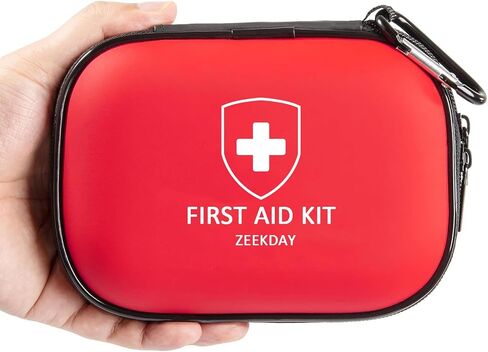 Compact Mini Travel First Aid Kit - Waterproof Emergency Medical Supplies for Home, Car, Camping, Hiking, Outdoors, Workplace, Sports, School, Office, Boat, Hunting, Earthquake, Adventures in Saudi Arabia