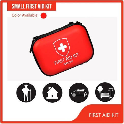 Compact Mini Travel First Aid Kit - Waterproof Emergency Medical Supplies for Home, Car, Camping, Hiking, Outdoors, Workplace, Sports, School, Office, Boat, Hunting, Earthquake, Adventures in Saudi Arabia