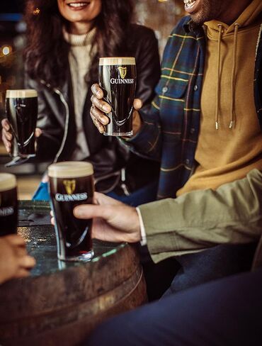 Guinness Gravity Official Beer Pint Glass | Large 20oz Pints Drinking Thick Beer Glasses Beer 20 oz Glasses in Saudi Arabia