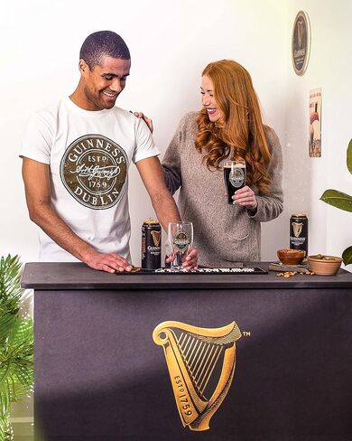 كأس البيرة الرسمي من غينيس جرافيتي | أكواب بيرة كبيرة سعة 20 أونصة لشرب أكواب البيرة السميكة سعة 20 أونصة in Kuwait