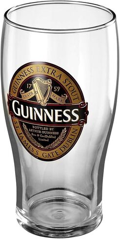 Guinness Gravity Official Beer Pint Glass | Large 20oz Pints Drinking Thick Beer Glasses Beer 20 oz Glasses in Saudi Arabia