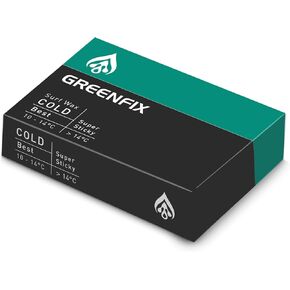 GreenFix/Cold Water 48-58°F - Organic High Performance Surfboard Wax, Natural Ocean Friendly - Made in France - Non-Melting in Sun, Winner 2009 EU Innovation Award